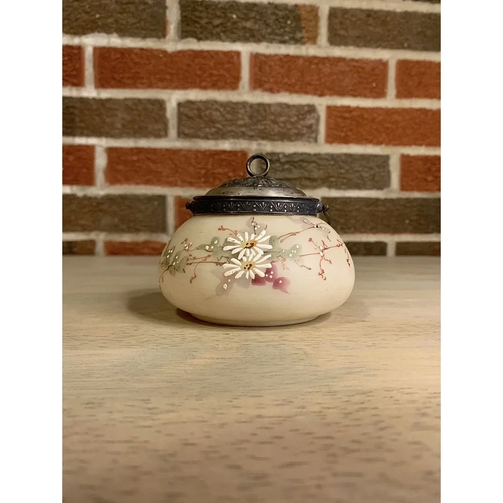 C.F. Monroe Wave‎ Crest Glass Cream and Sugar. circa 1898